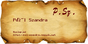 Pál Szandra névjegykártya