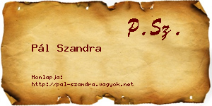 Pál Szandra névjegykártya